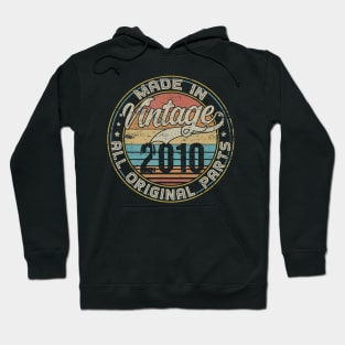 Classic 10th Birthday Gift For Men Women Vintage 2010 Hoodie